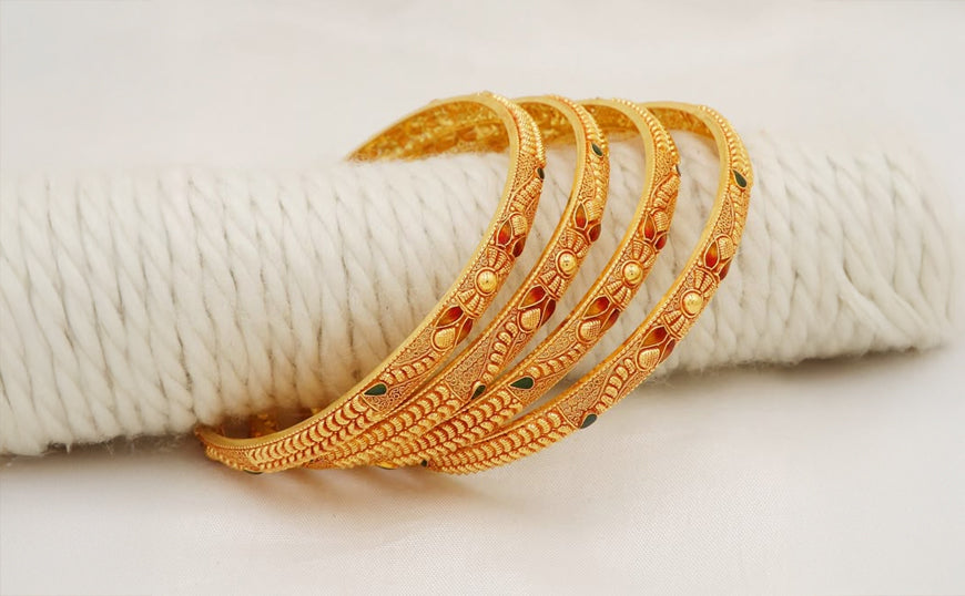 Modern Gold Bangle Designs That Go With Every Outfit