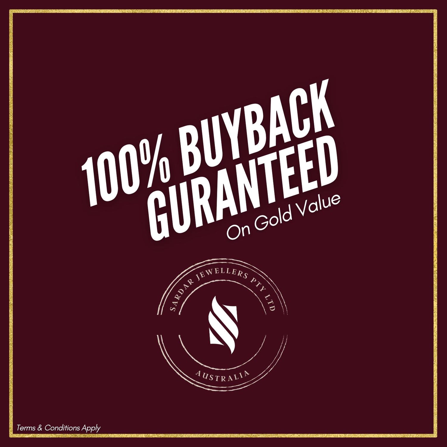 100% Buyback Guarantee Poster