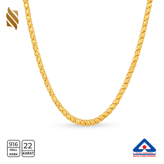 Men's Lotus Gold Chain