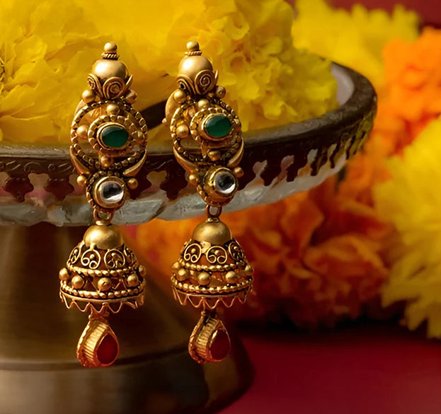 Antique Gold Earring