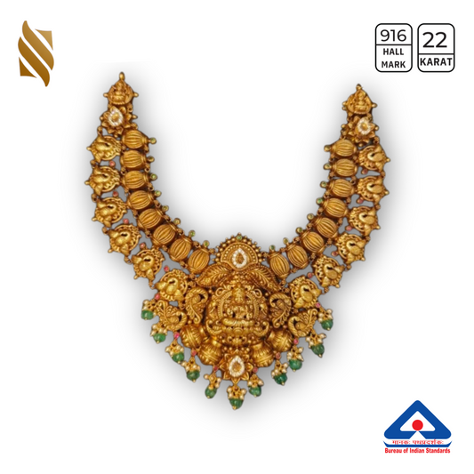 Gold Antique Temple Necklace
