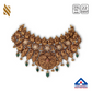 Gold Antique Temple Necklace with Jhumki